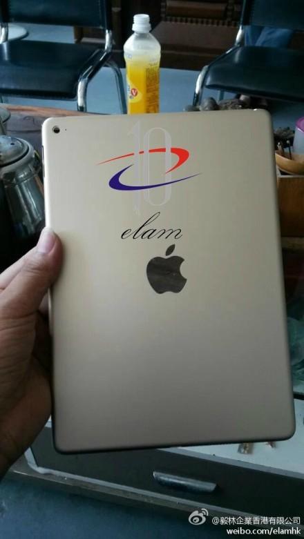 Baksiden av iPad Air 2.Foto: weibo.com