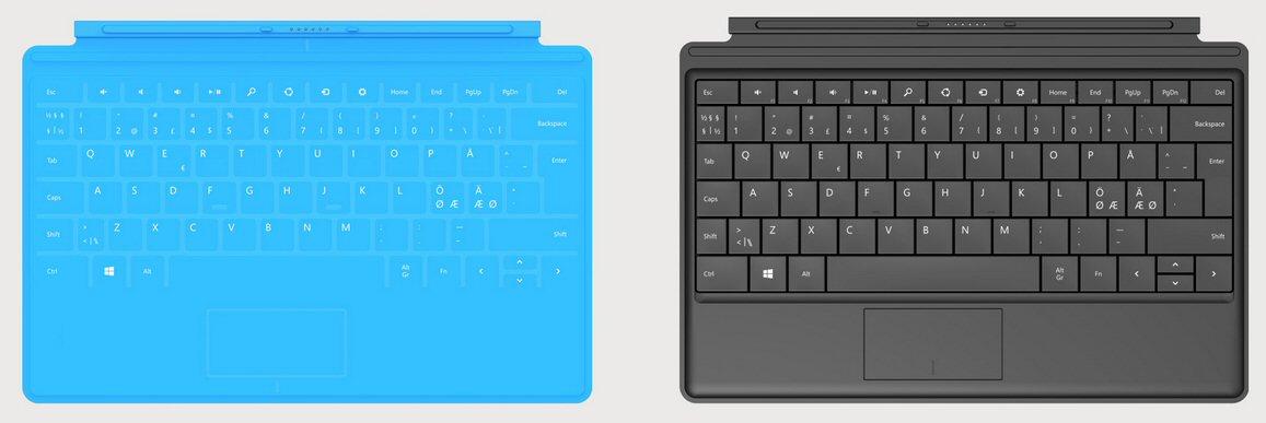 Touch Cover til venstre, Type Cover til høyre.Foto: Microsoft