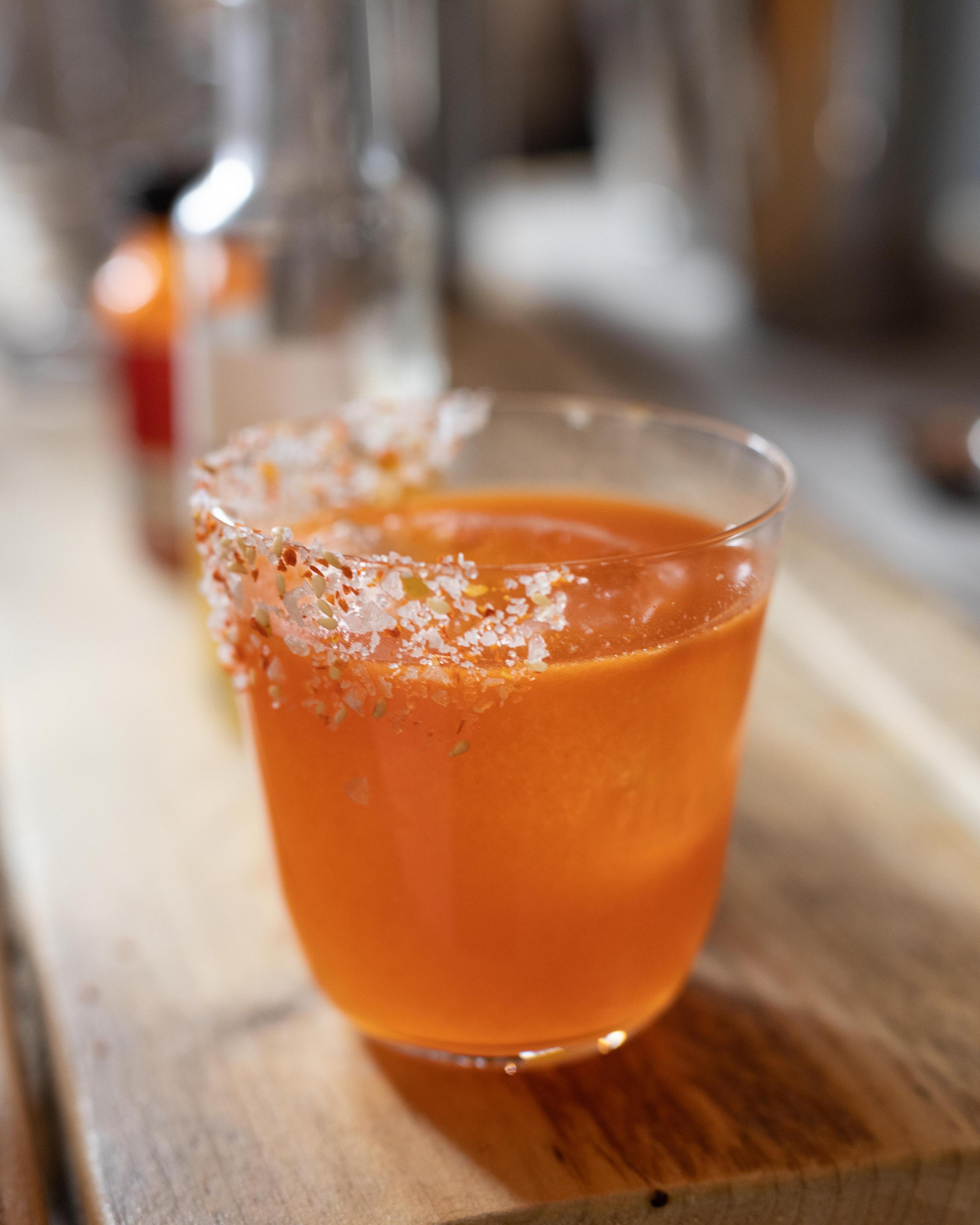 TIL DRINK: Heidt og Strandbakken har utviklet et fermentert chilisalt, designet som en smaksforsterker på glasskanten av Margaritaer.