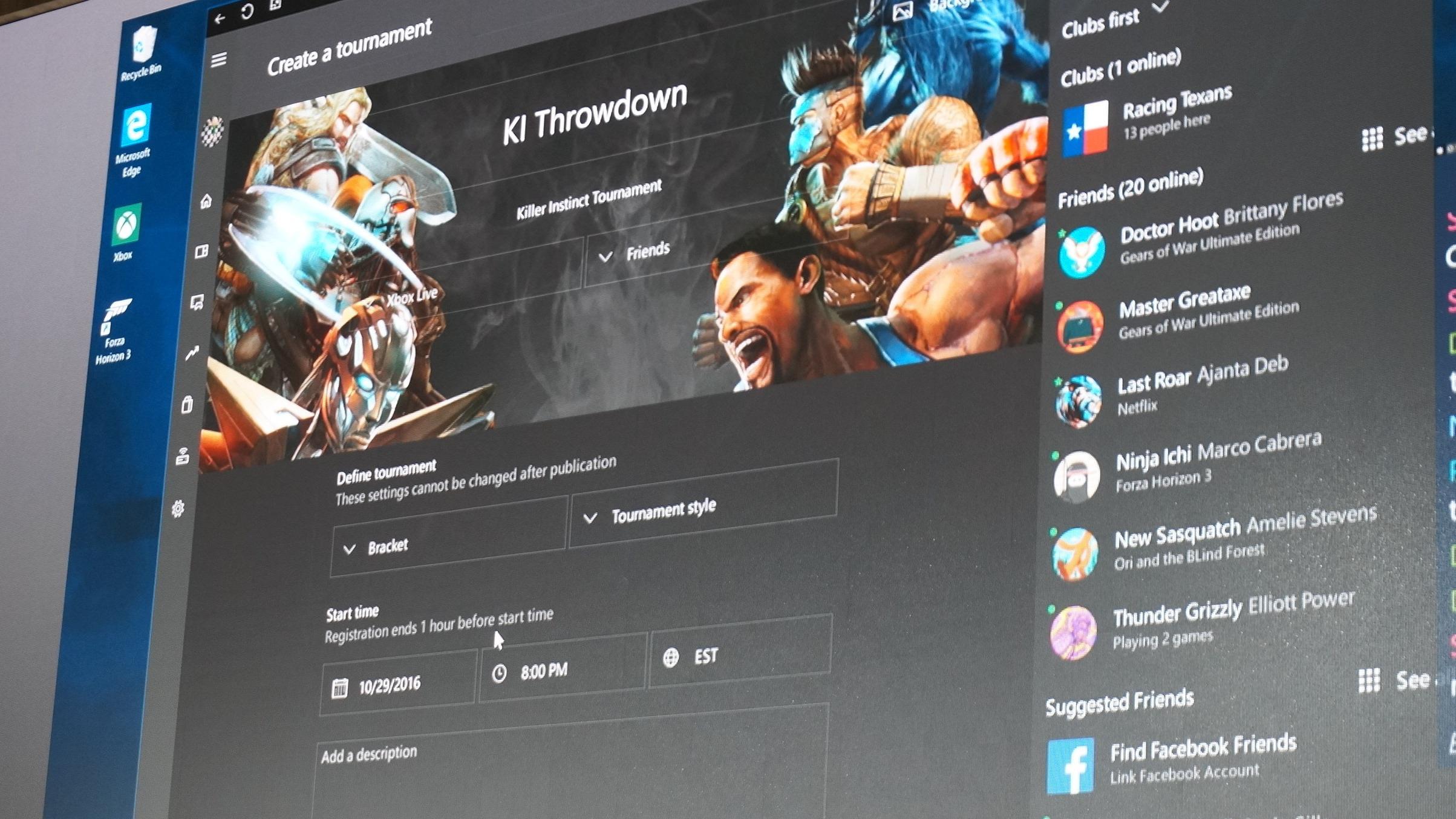 «Arena» i Xbox Live virker som en ganske kul tjeneste for å lage venneturneringer.