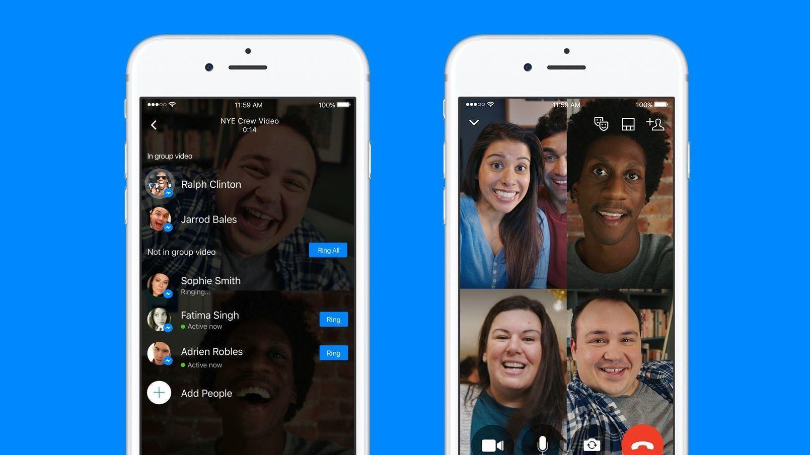 Messenger lar deg nå ha videosamtaler med flere personer samtidig