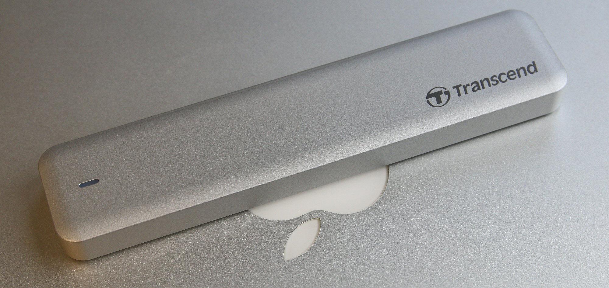 Med eksternt kabinett i matchende metall er det klart at JetDrive er skapt for Mac.Foto: Vegar Jansen, Hardware.no