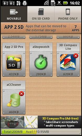 App 2 SD hjelper deg med å frigjøre verdifull lagringsplass på mobilen din.