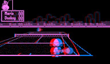 Slik ser Mario Tennis ut på Virtual Boy. Foto: Nintendo