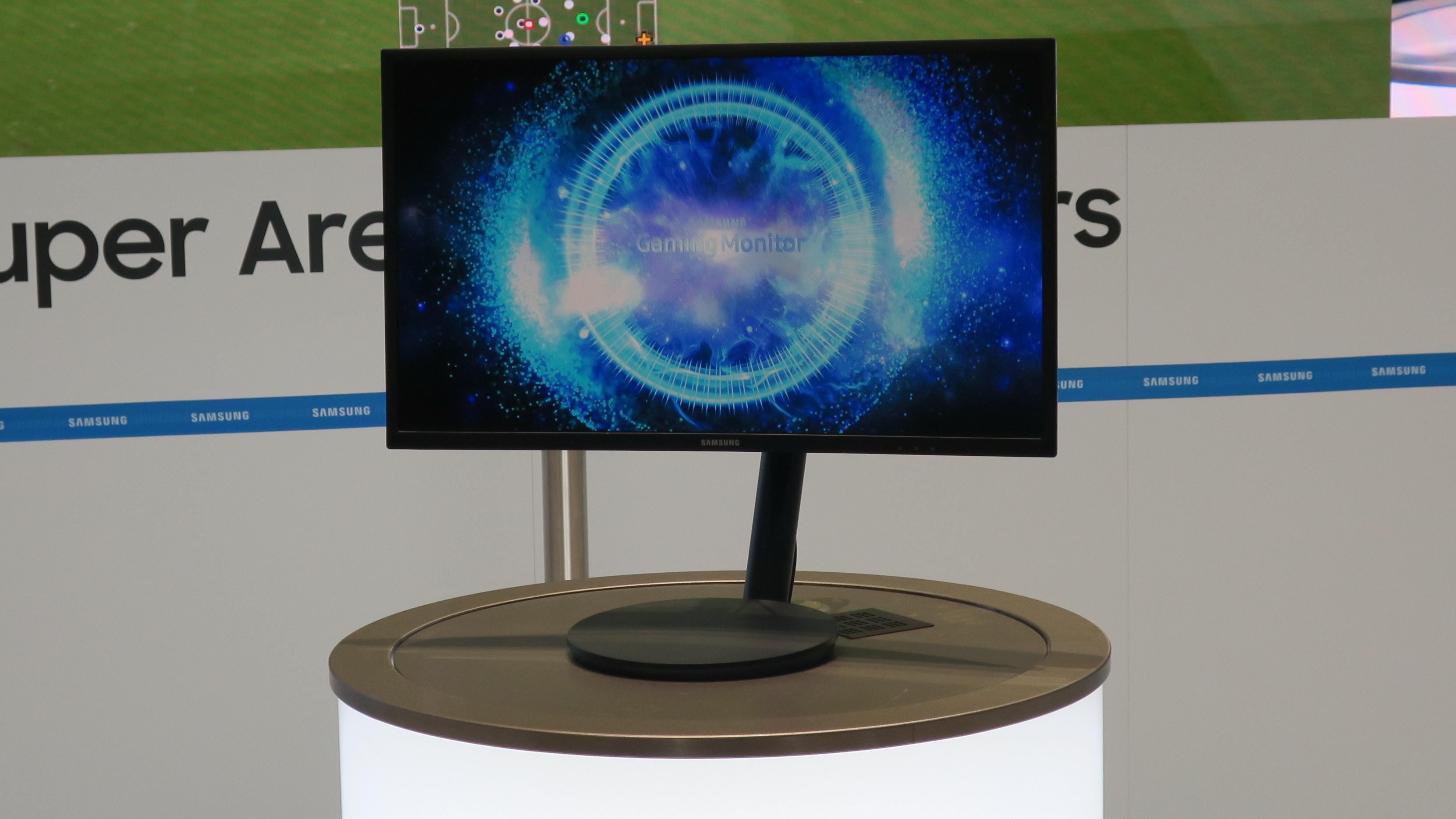 Samsung slipper kurvet spill-skjerm med kvanteprikker