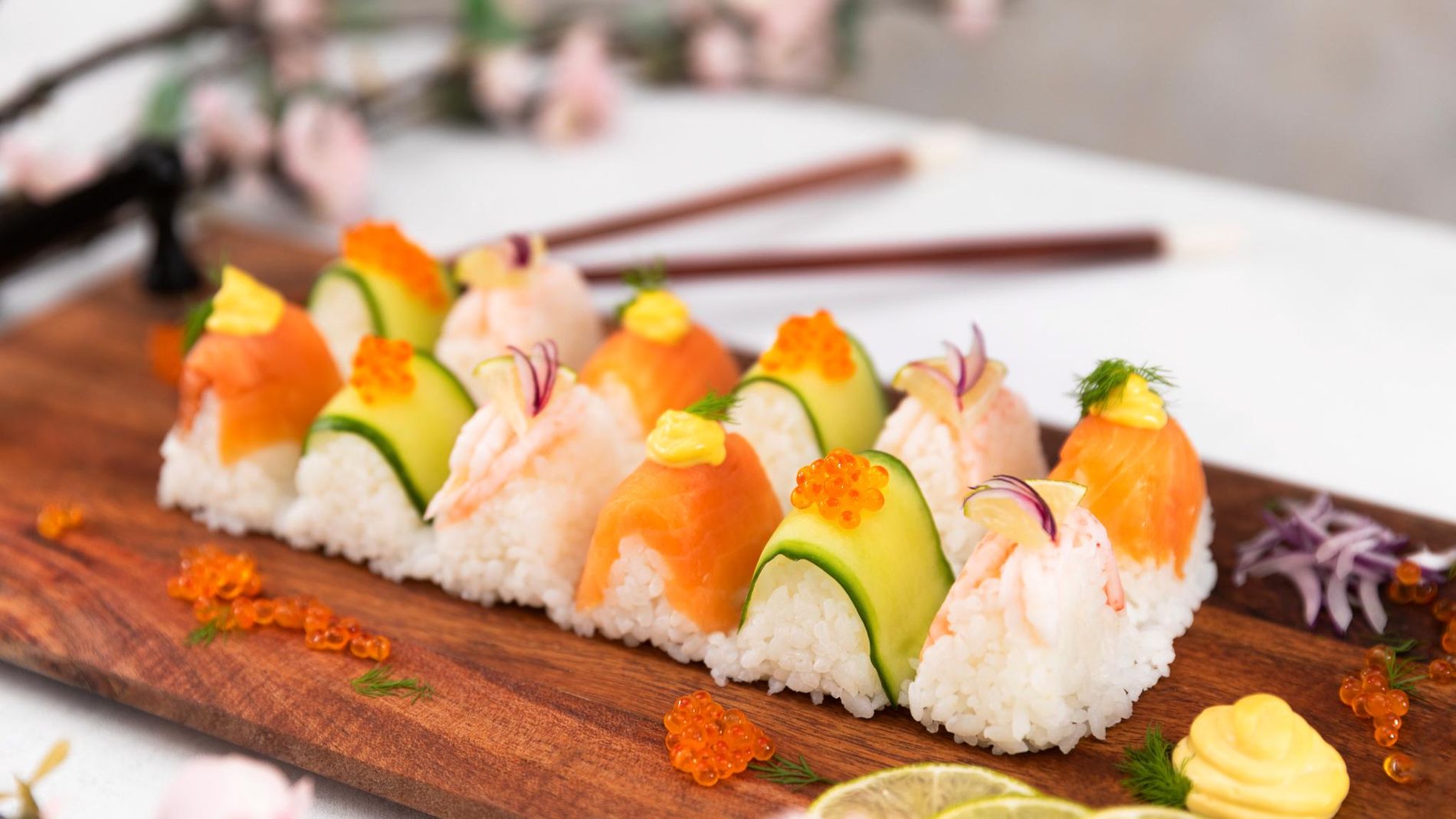 Isbitsformad sushi