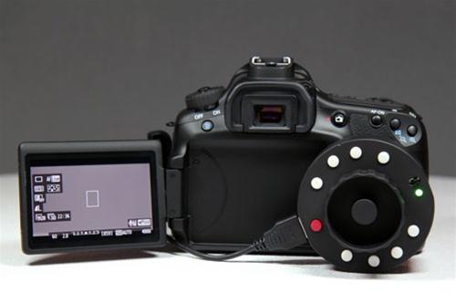 Okii følgefokus tilkoblet et Canon 60D.