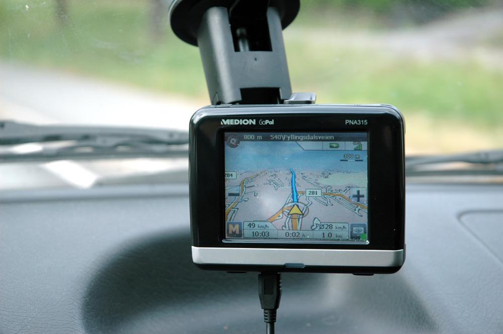 GPS-mottakeren har detaljerte 3D-kart. (Alle foto: Einar Eriksen)