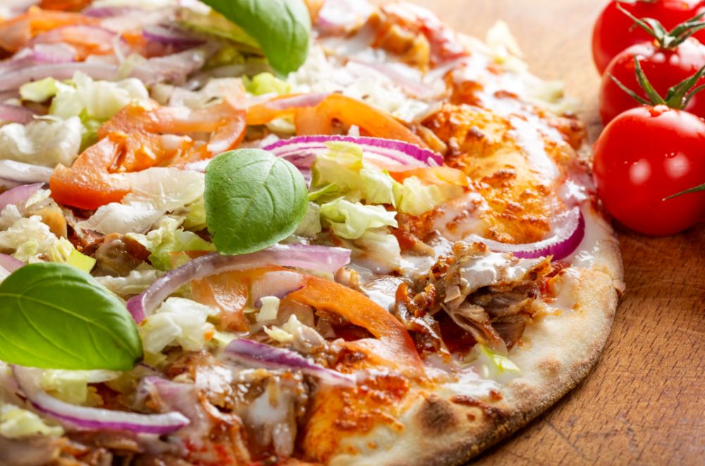 Kebabpizza – gott och enkelt.