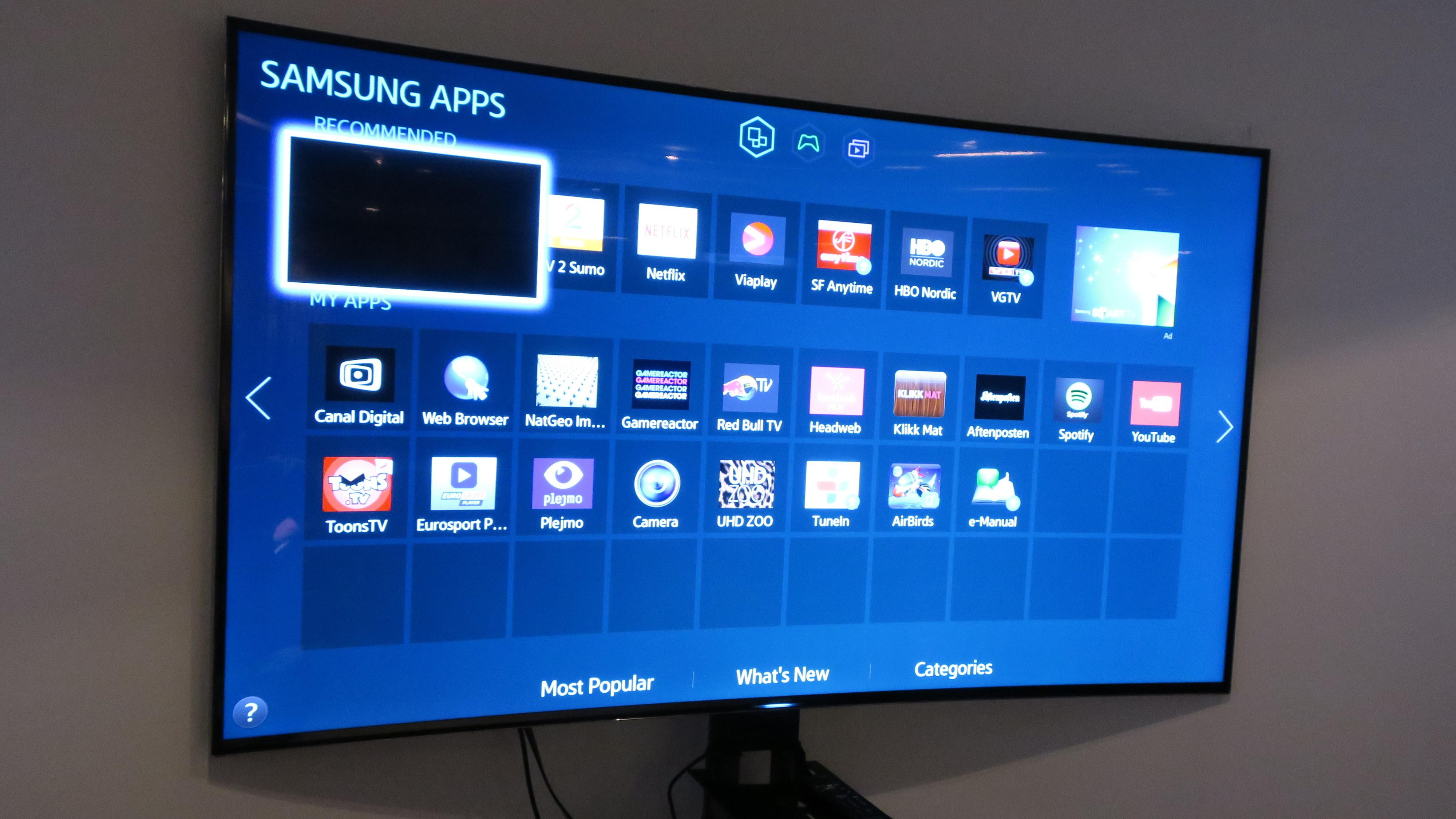 Appen som nå finnes til Samsungs smart-TV-er er lik den du finner på dekoderen.