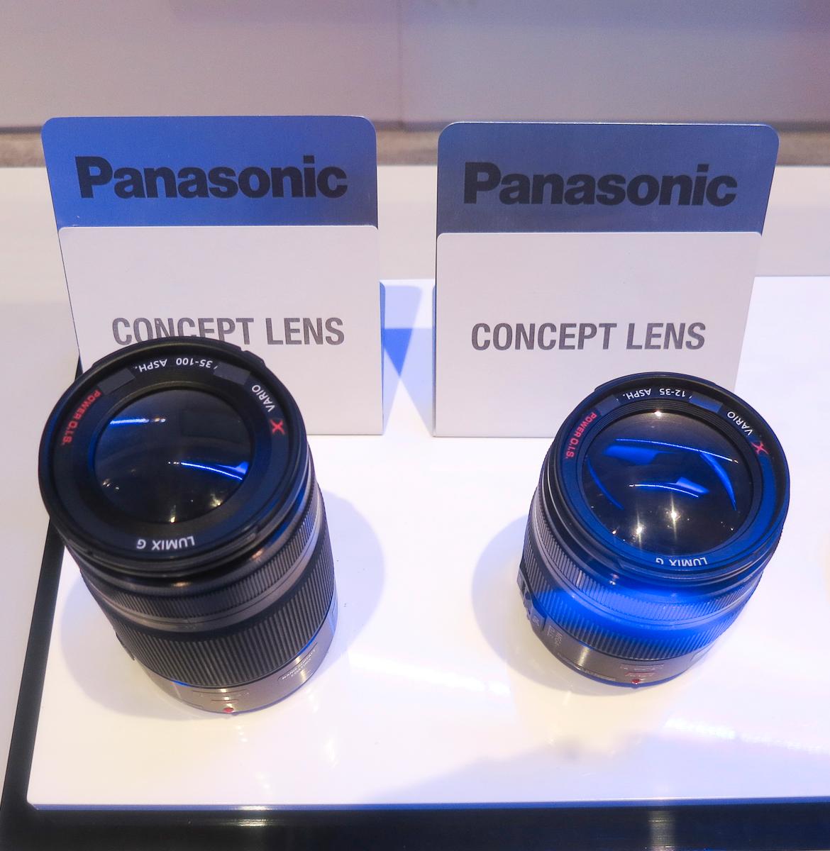 De to nye konseptobjektivene til Panasonic ble vist frem på CES 2012.