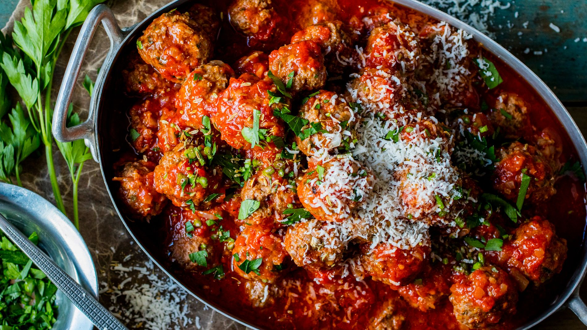Italienska köttbullar i tomatsås