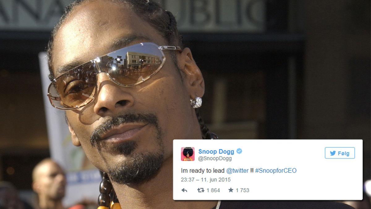Snoop Dogg vil bli ny toppsjef i Twitter