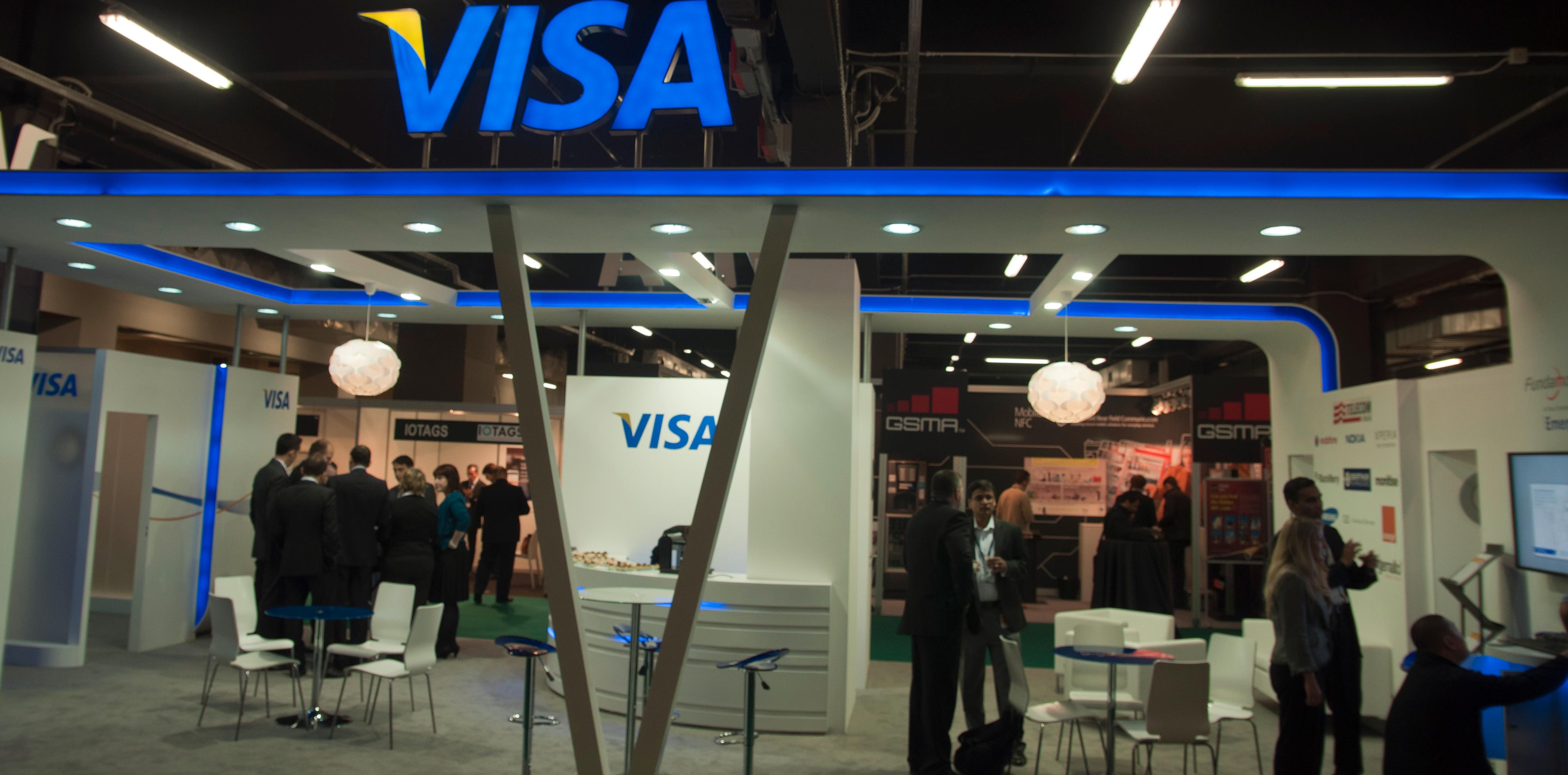 Visas stand på NFC & Mobile Money Summit i Milano.Foto: Finn Jarle Kvalheim, Mobilen.no