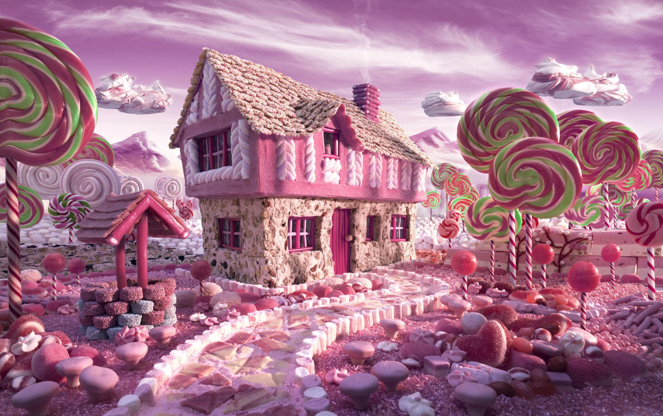 GODIS: Candy Cottage. Foto: Carl Warner