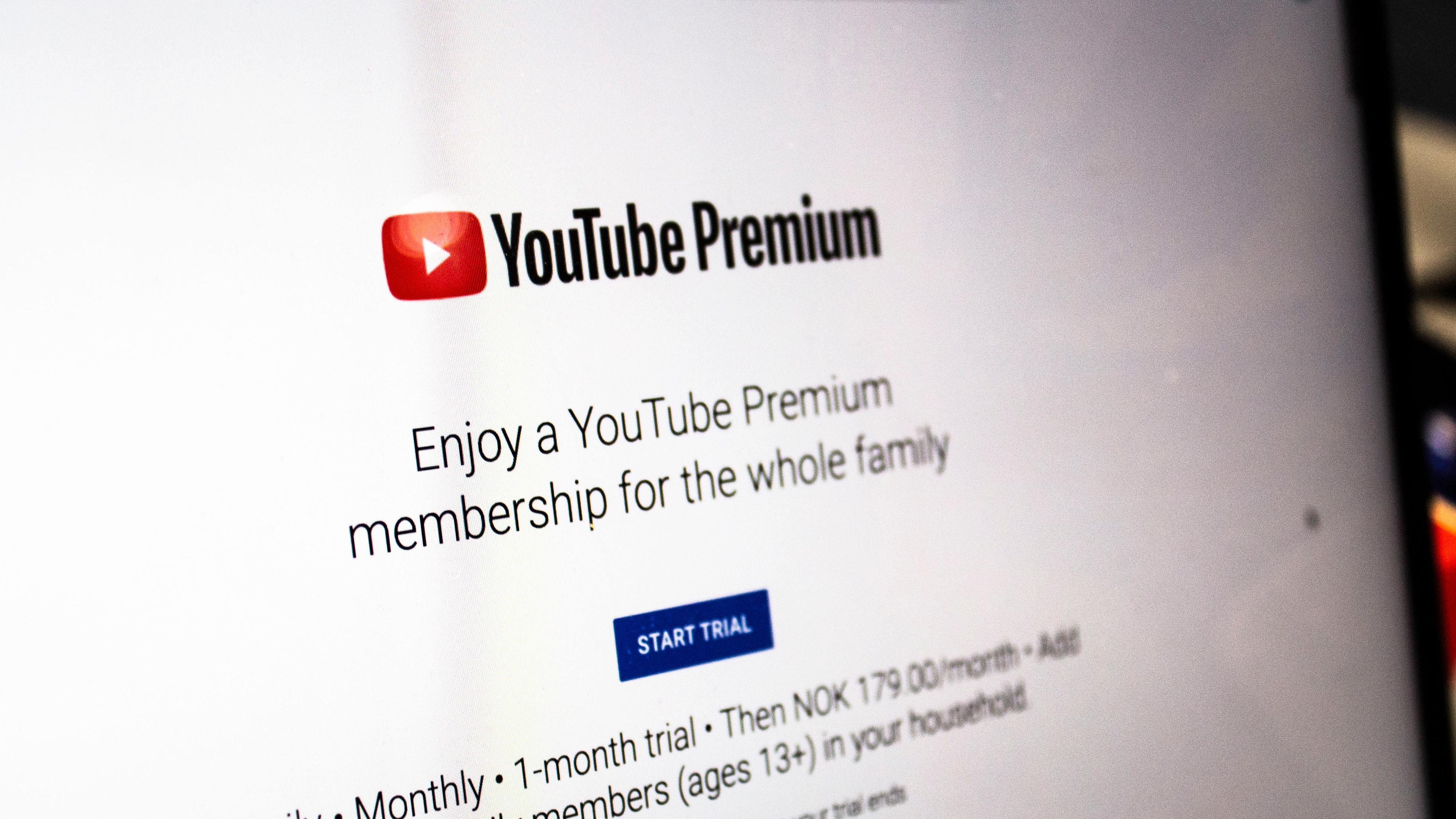 YouTube Premium øker prisene på familieabonnement