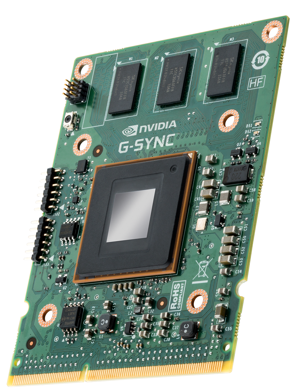 G-Sync-modulen som står i skjermen.Foto: Nvidia
