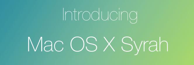 Logoen til det nye operativsystemet, dersom det virkelig blir hetende Syrah.Foto: Danny Giebe