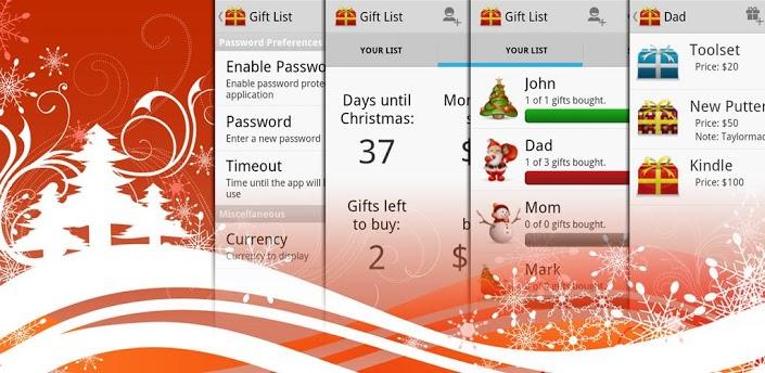 Christmas Gift List til Android.