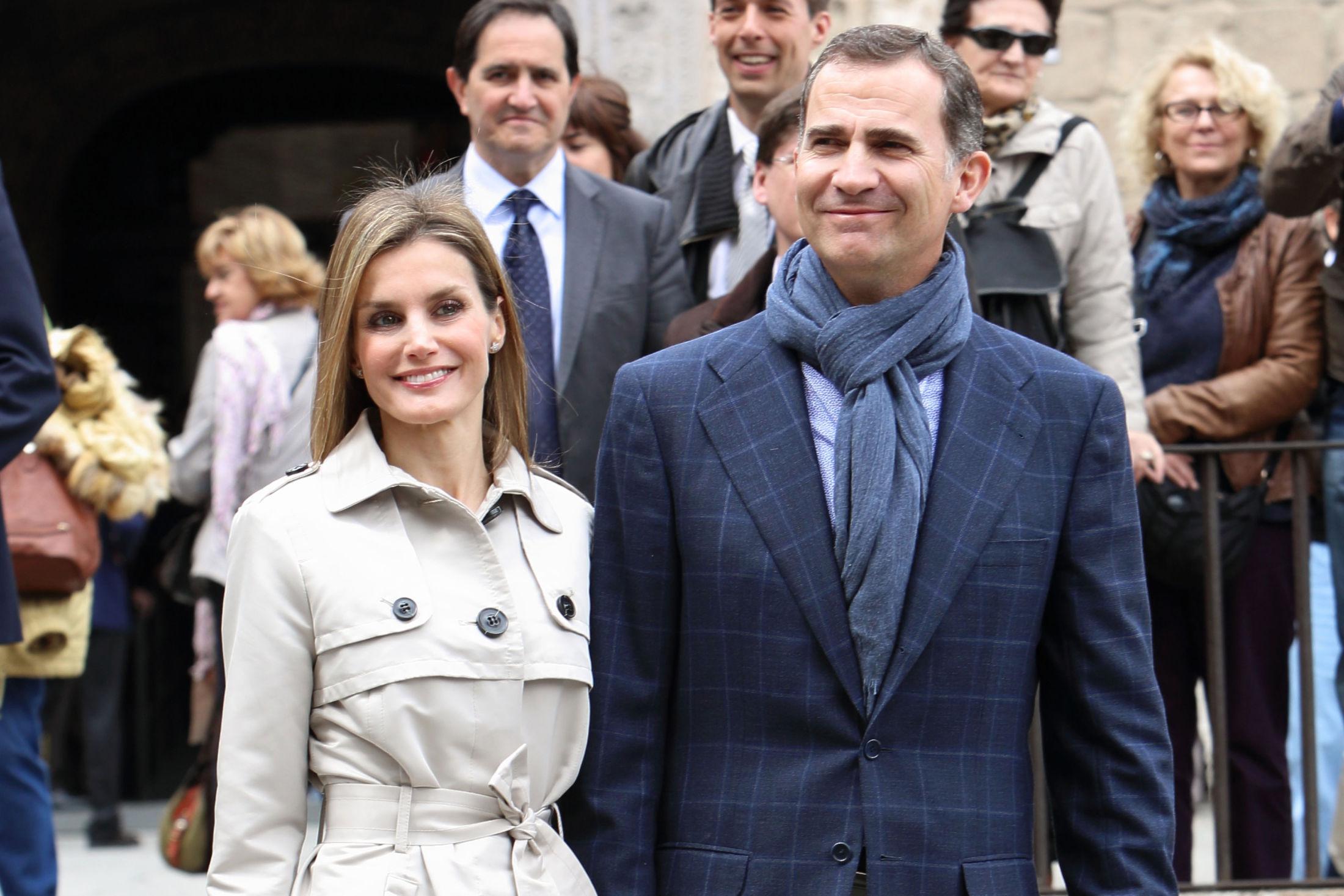 BRYLLUPSDAG: 22. mai i år feiret det spanske kronprinsparet at de hadde vært gift i ti år. Foto: Getty Images