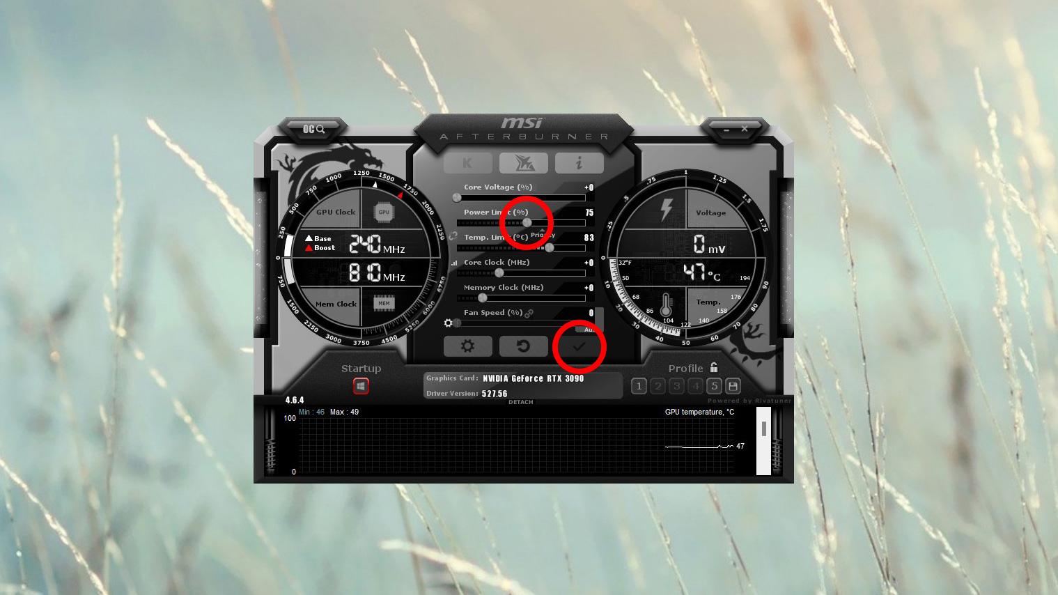MSI Afterburner trengs for å sette Power Limit på Nvidia-grafikkort.