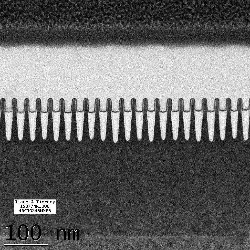 IBMs 7-nanometernoder. Det begynner å bli trangt. Foto: IBM Research
