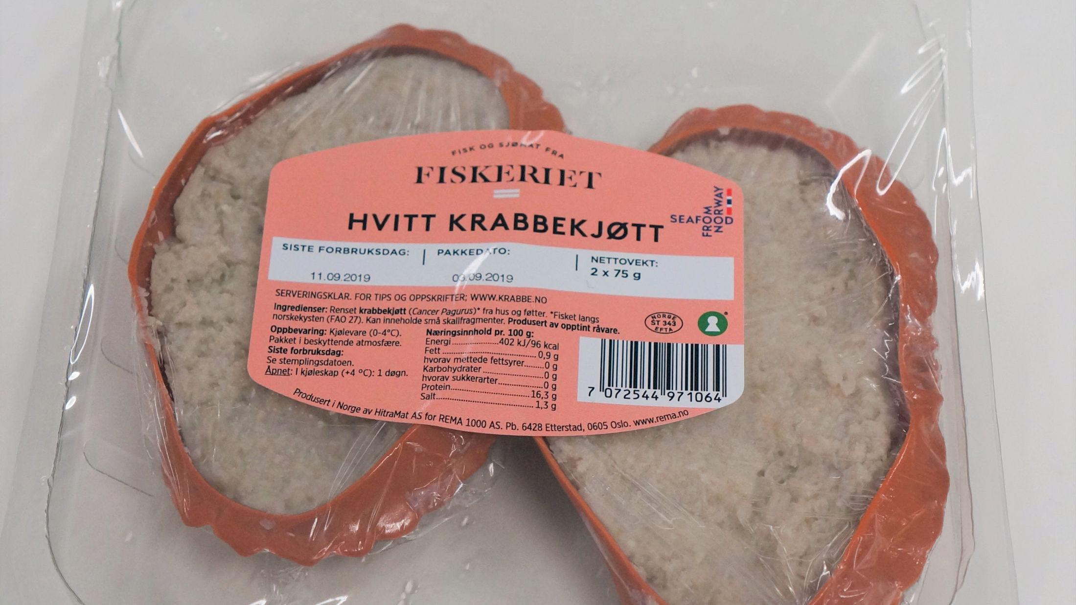 KRABBEKOPI: Dette krabbeskjellet som er laget av plast har fått mange til å reagere. Foto: Maria Tveiten Helgeby/VG