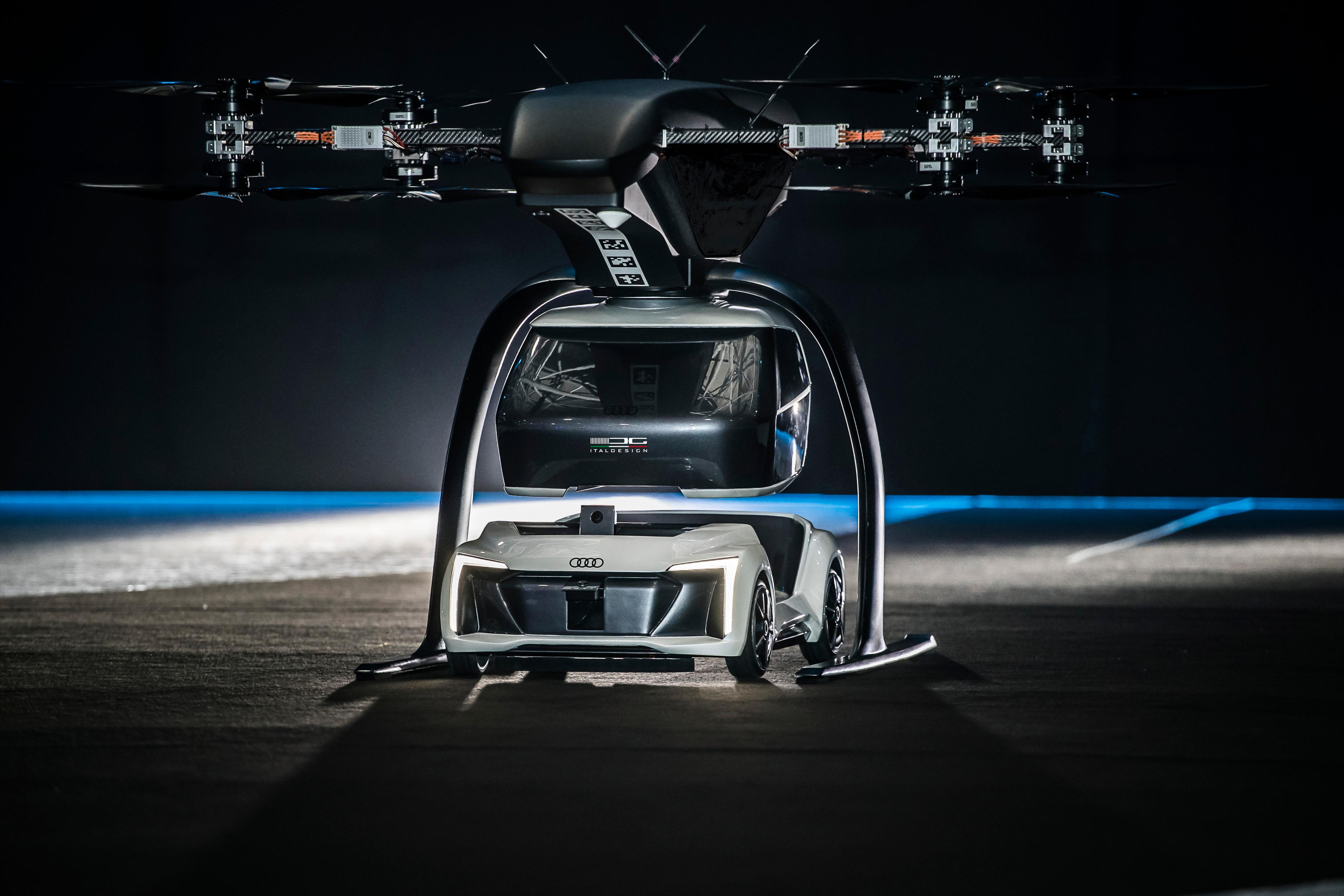 Audi og Airbus har laget dette flybilkonseptet, hvor dronedelen er avtagbar.