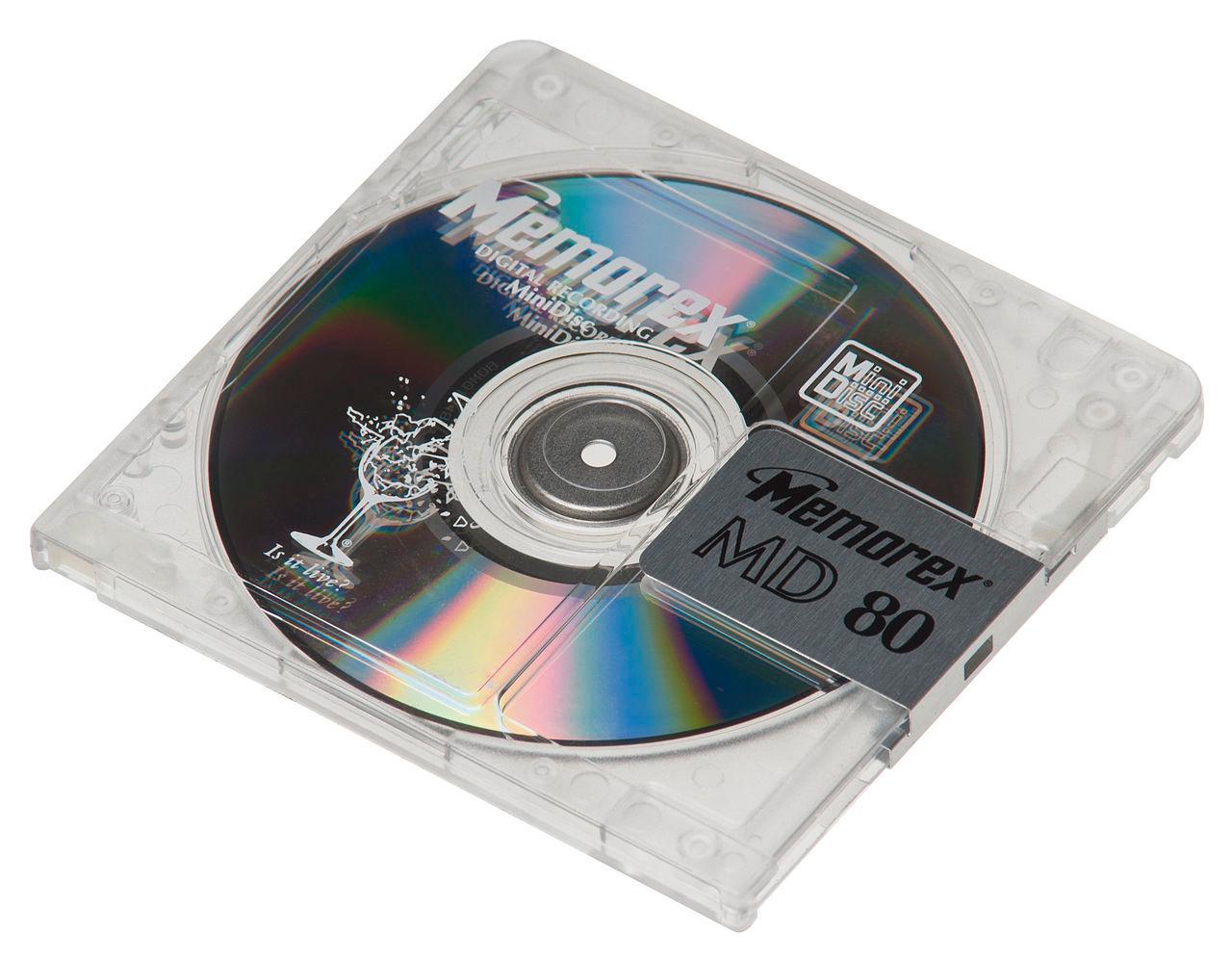 MiniDisc kan minne litt om en diskett i måten den fungerer på. (Foto: Wikipedia)