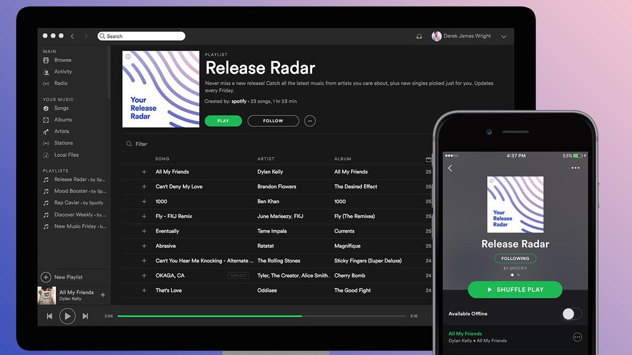 Med Spotifys nye, personlige spilleliste går du ikke glipp av nye låter fra favorittartistene
