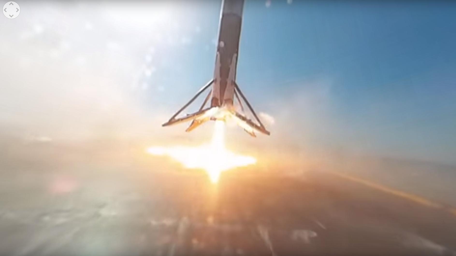 Slik så det ut da SpaceX-raketten landet på flåten