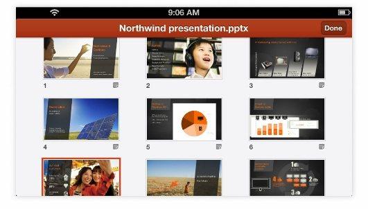 Powerpoint for iPhone.Foto: Microsoft