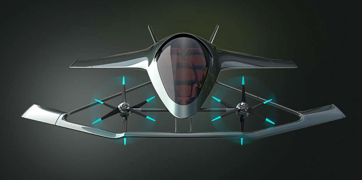 Volante-konseptet vil kunne ta off og lande vertikalt, takket være rotorer som kan endre vinkel.