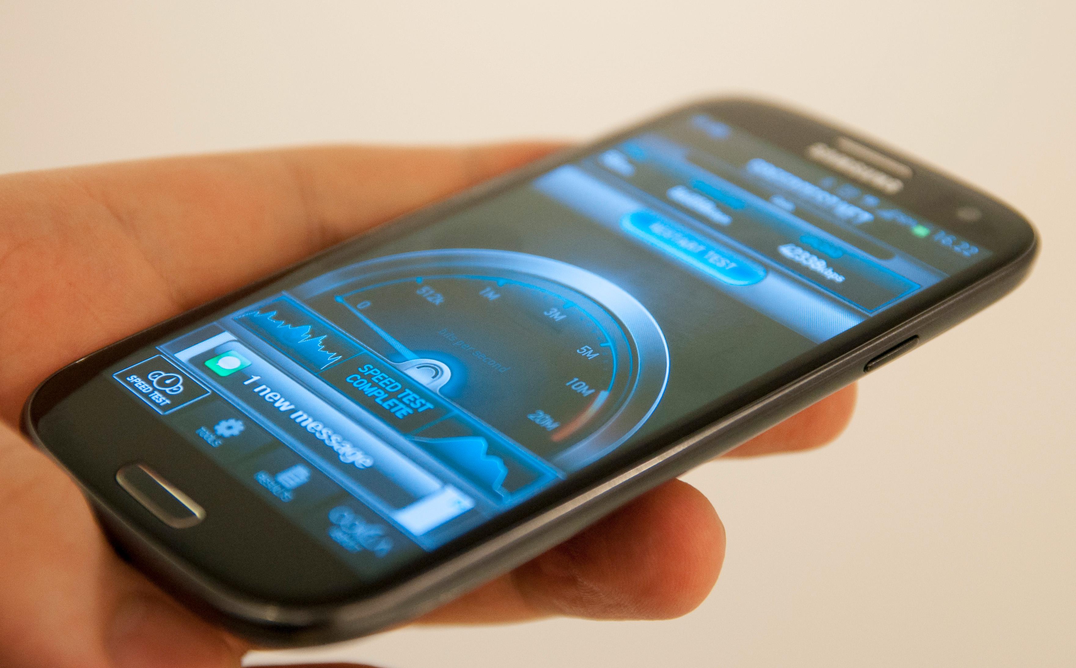 Galaxy S III 4G gir svært raske målinger hos Speedtest.net.