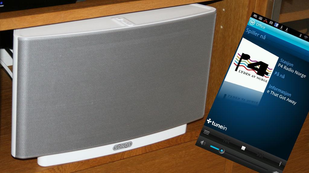 Sonos kan utvides med mange høyttalere og kontrollers enkelt fra mobilen.