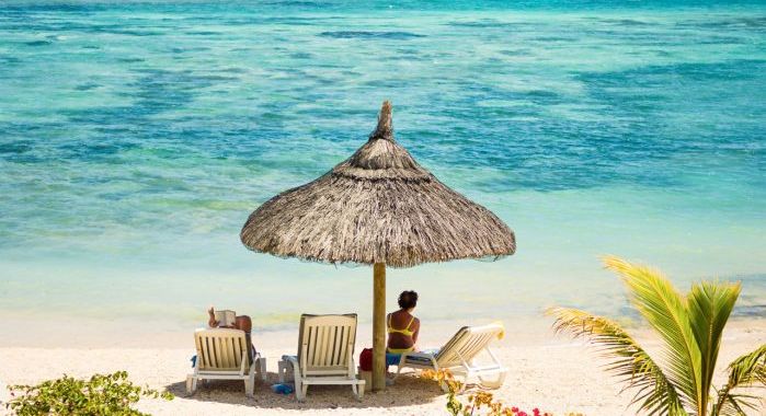 LOT SEG OVERTALE AV KONA: Terje Grue i Emirates var skeptisk til å dra helt til Mauritius, men forelsket seg raskt i paradisøya. 