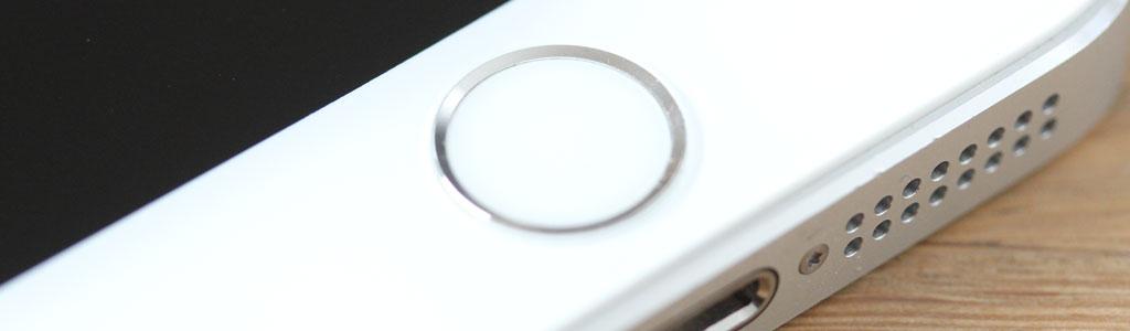 iPhones menytast kan gjenkjenne fingeravtrykket ditt.