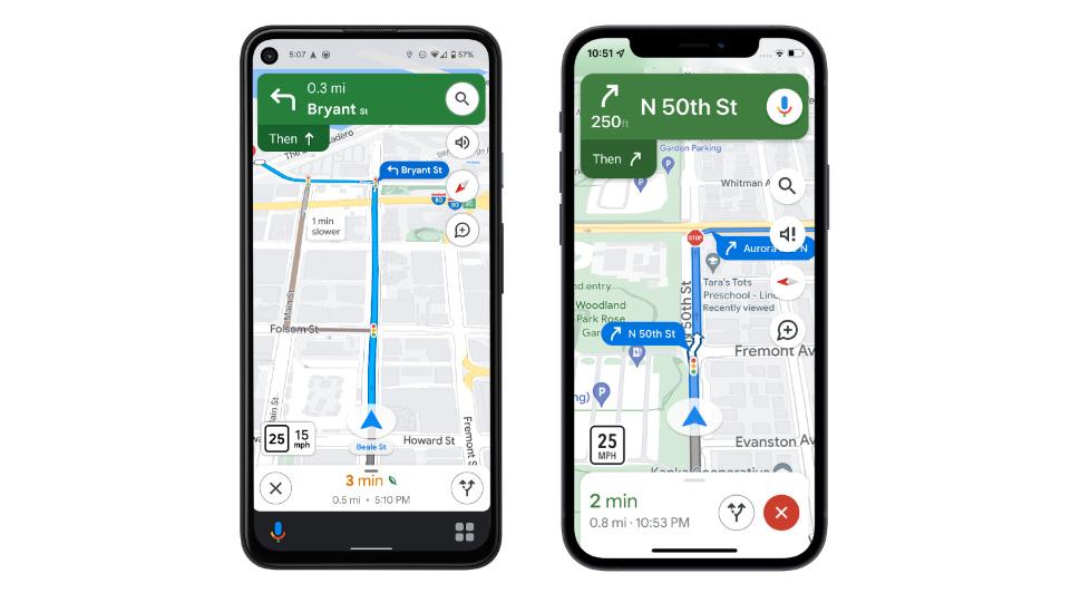 Stoppskilt og trafikklys kommer til Google Maps. I enkelte byer vil også detaljnivået på veiene økes, med bredde og utforming på veien, inkludert midtrabatter og liknende. 