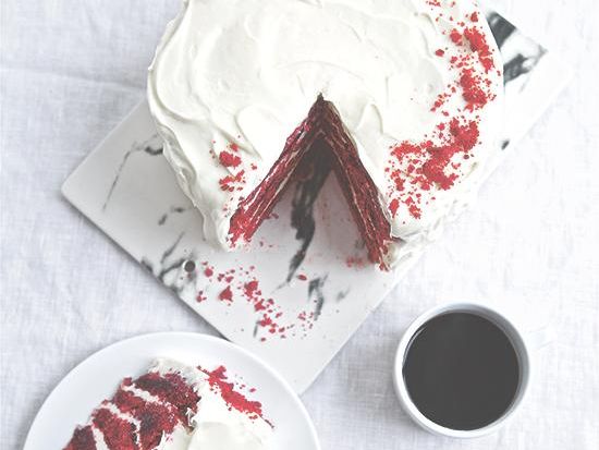 Klassisk red velvet cake
