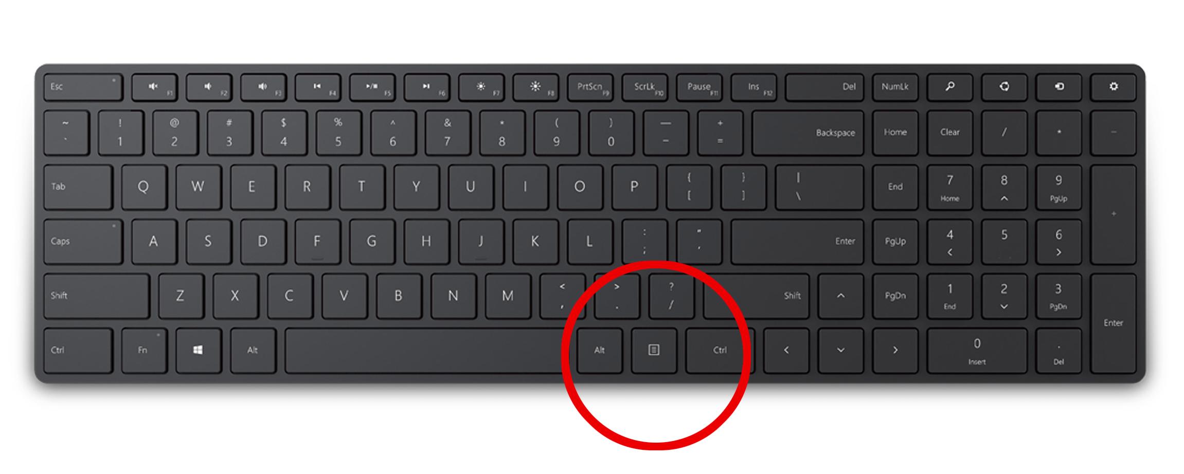 Har du tenkt over menyknappen på tastaturet ditt?