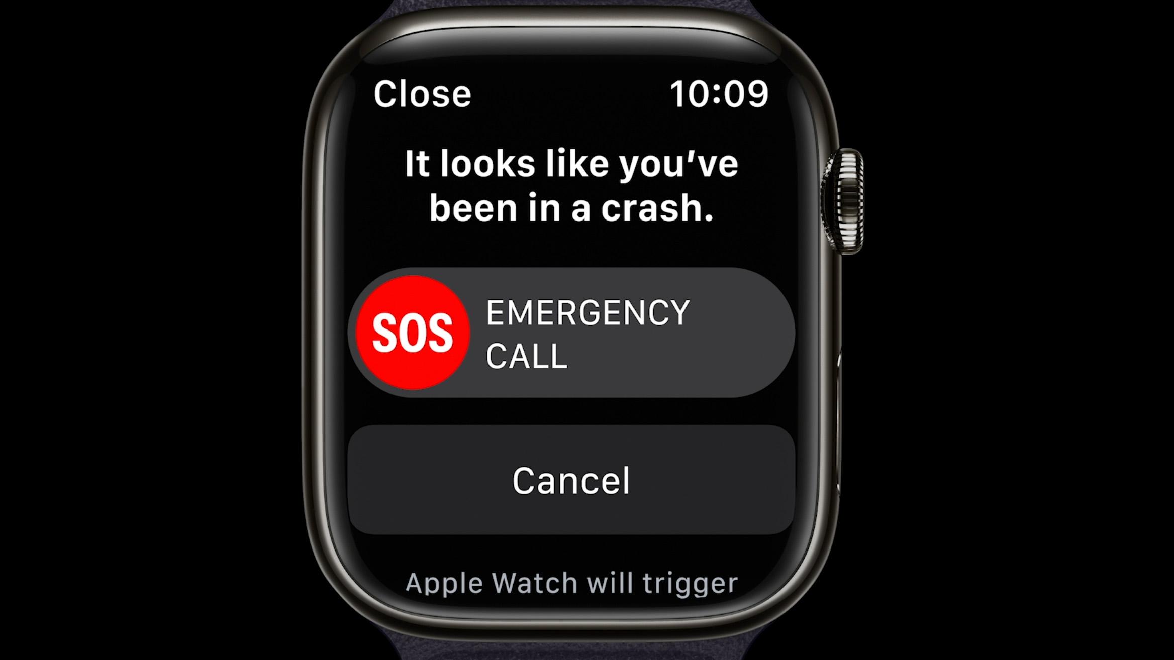 En ny funksjon i Apple Watch Series 8 er krasj-deteksjon. 
