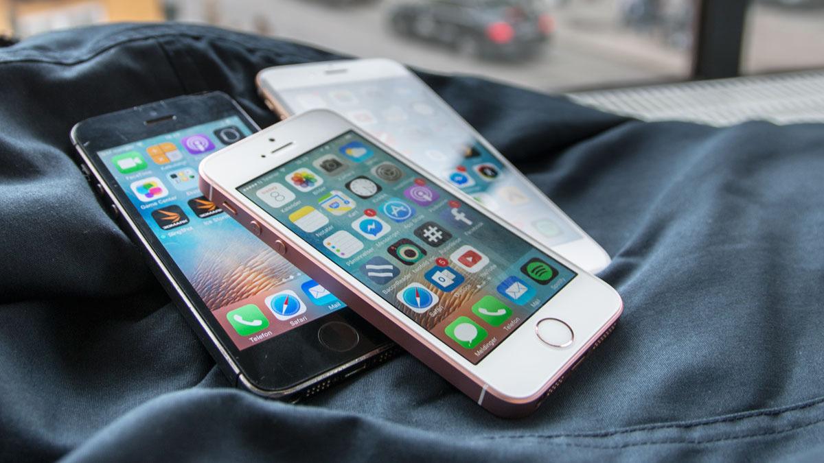 Tre generasjoner iPhone med samme kropp – kommer det en fjerde? Bilde: Niklas Plikk, Tek.no