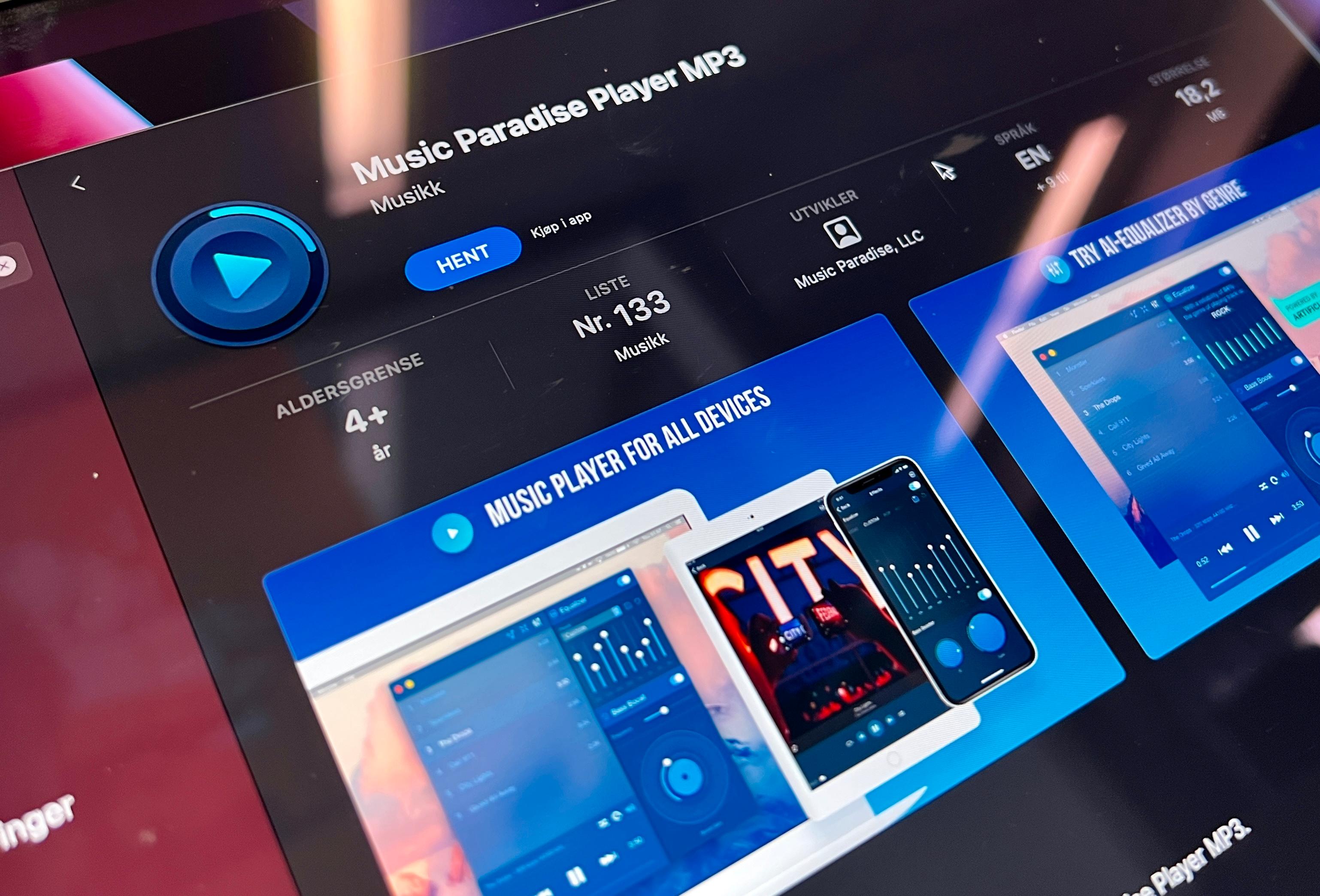 Music Paradise-spilleren er én av flere apper fra den russiske utvikleren. Flere av dem er nå borte fra App Store. Årsaken til fjerningen er ikke klar, men det er nærliggende å tro at det handler om den kreative måten de selger abonnement.