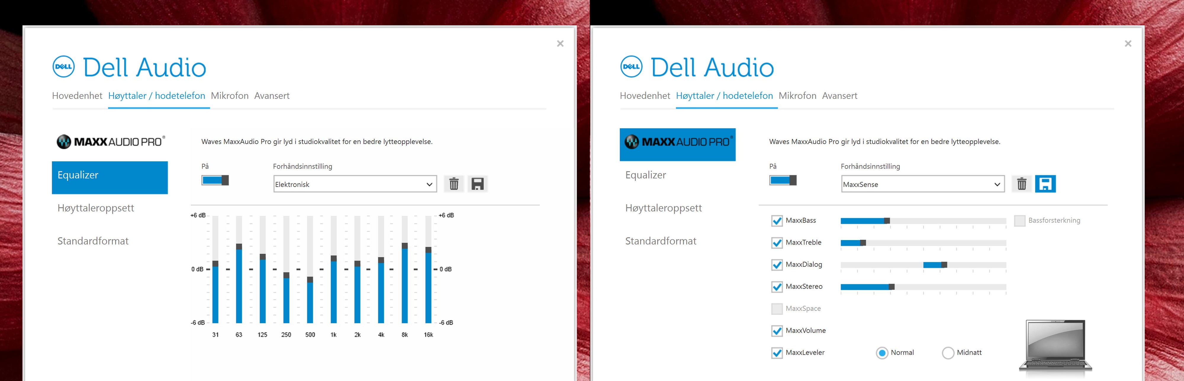 Dette programmet gir deg mulighet til å finstille lyden for Dells XPS 15.