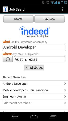 Indeed Job Search er en global tjeneste med lokal tilpasning.Foto: Google Play