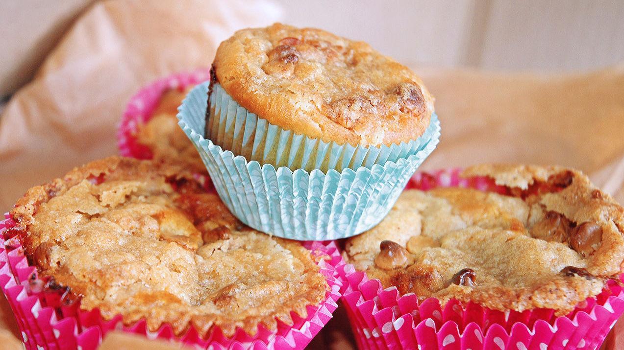 NAM: Alle liker muffins, særlig disse med appelsinsmak og crunchy hvit sjokoladetopping. Foto: Marie Helene Roald