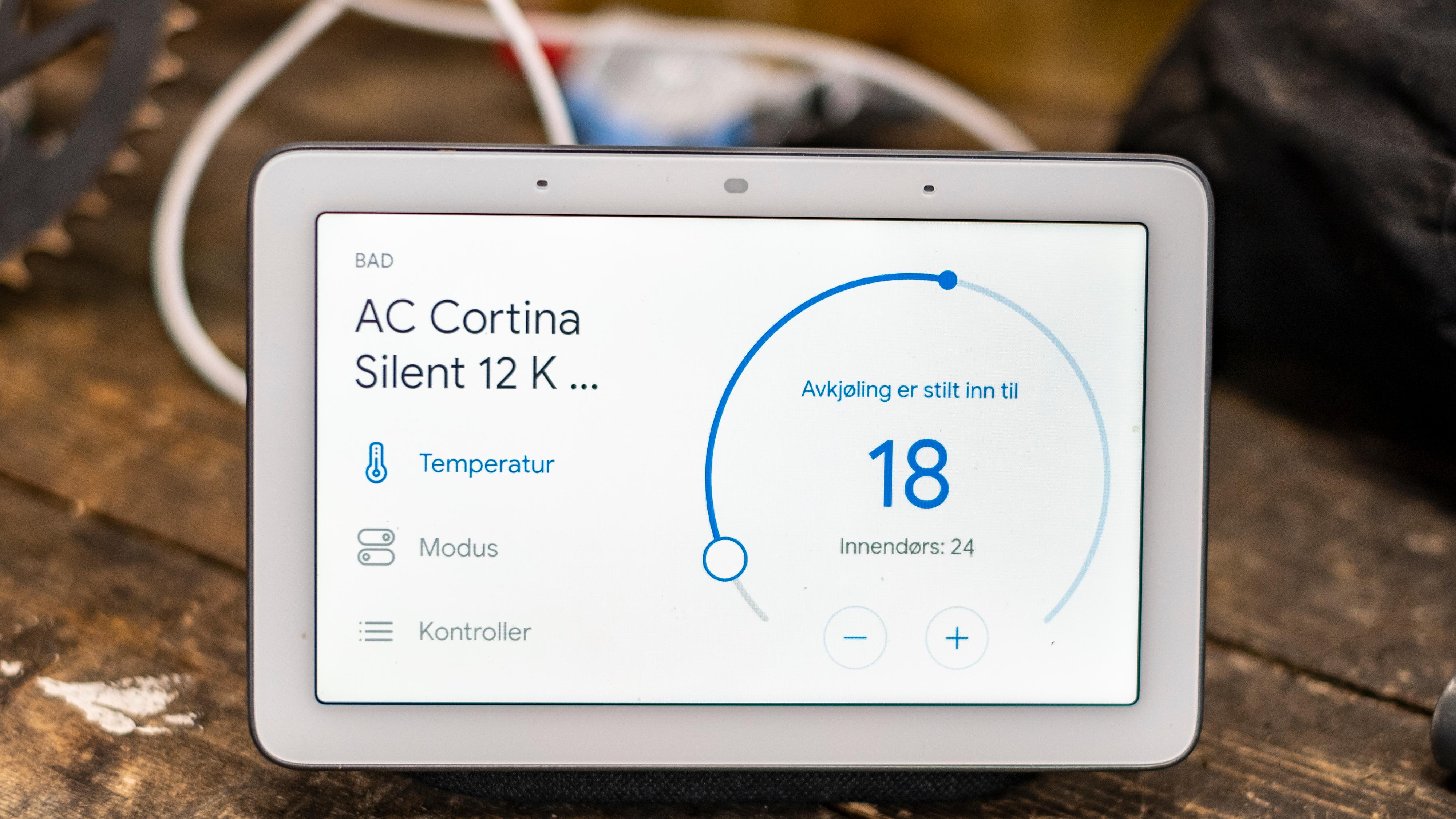 Cortina-anlegget har wifi og kan kobles til Google Home. 