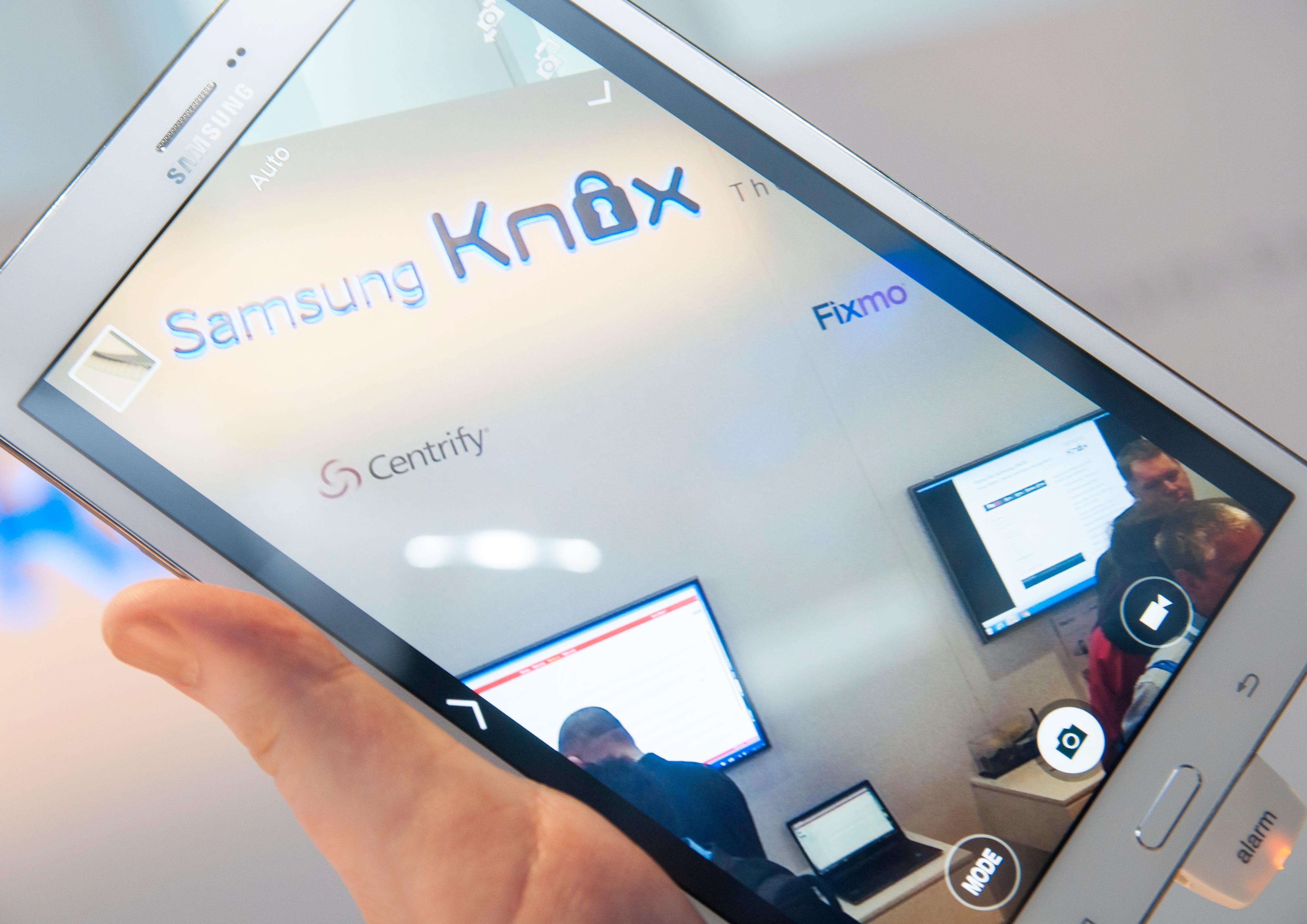 Etter lanseringen av sikkerhetsløsningen Knox, har Samsung fokusert mye på sikkerhet. Det fokuset har ikke minket med lanseringen av de nye PRO-brettene.Foto: Finn Jarle Kvalheim, Amobil.no