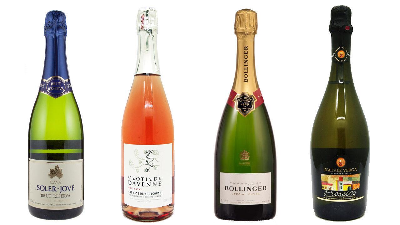GODT I GLASSET: Enten du velger cava, musserende rosévin, eksklusiv champagne eller prosecco - er 17. mai dagen å unne seg noen gode bobler i glasset. Foto: Produsentene