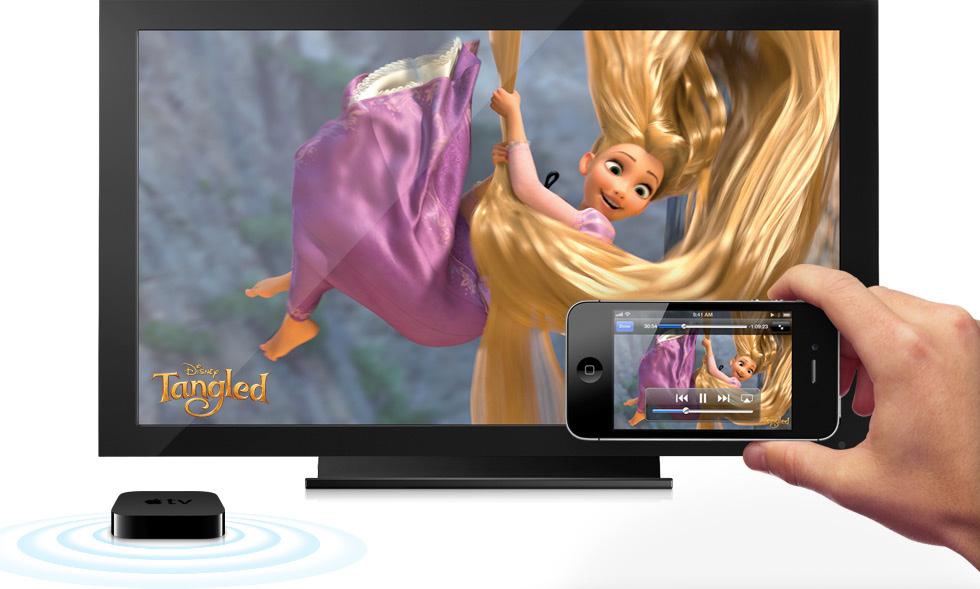 AirPlay lar deg både speile innhold fra mobilen eller nettbrettet ditt, men også sende over videoer fra for eksempel YouTube direkte over på TV-skjermen.
